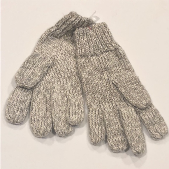 Cat & Jack OSFM grey gloves big girls gems - Picture 3 of 3